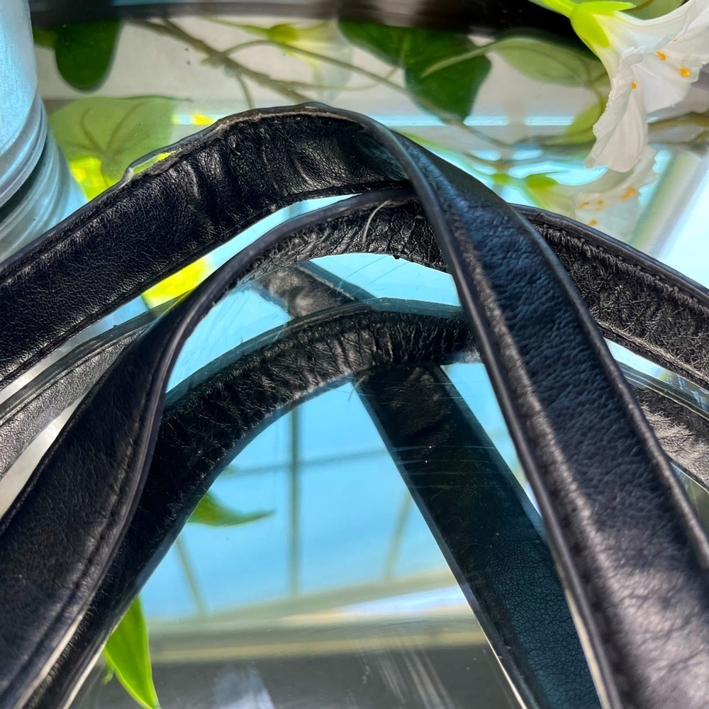 Giani Bernini Nappa Classic Leather Tote Bag Large Black Purse with Pockets​​​ - Picture 12 of 16